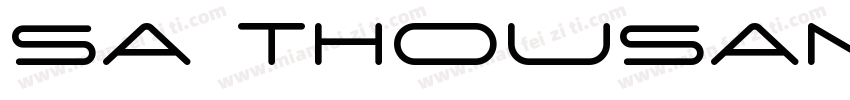SA Thousand字体转换
